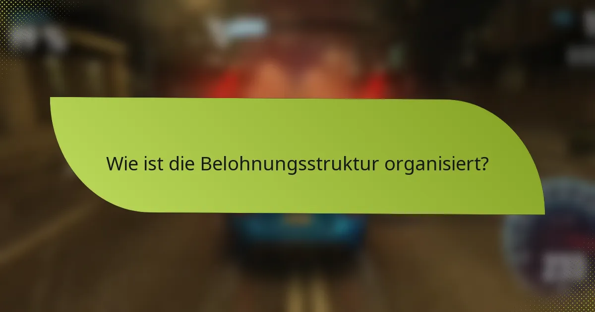 Wie ist die Belohnungsstruktur organisiert?